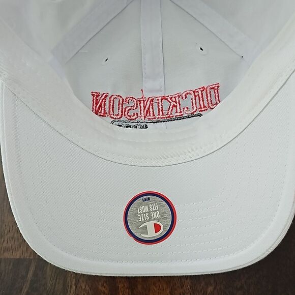 NWT Champion Dickinson College White Baseball Hat - Picture 3 of 4